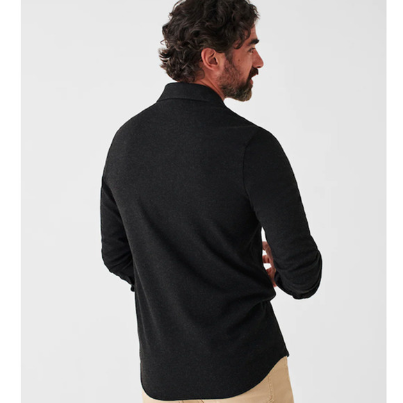 Faherty Black Casual Button Down Shirt - Picture 2 of 7